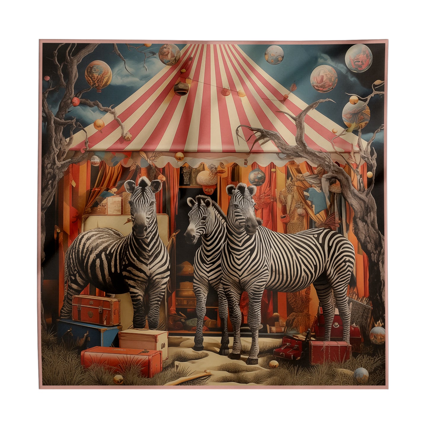 Zebras Silk Scarf