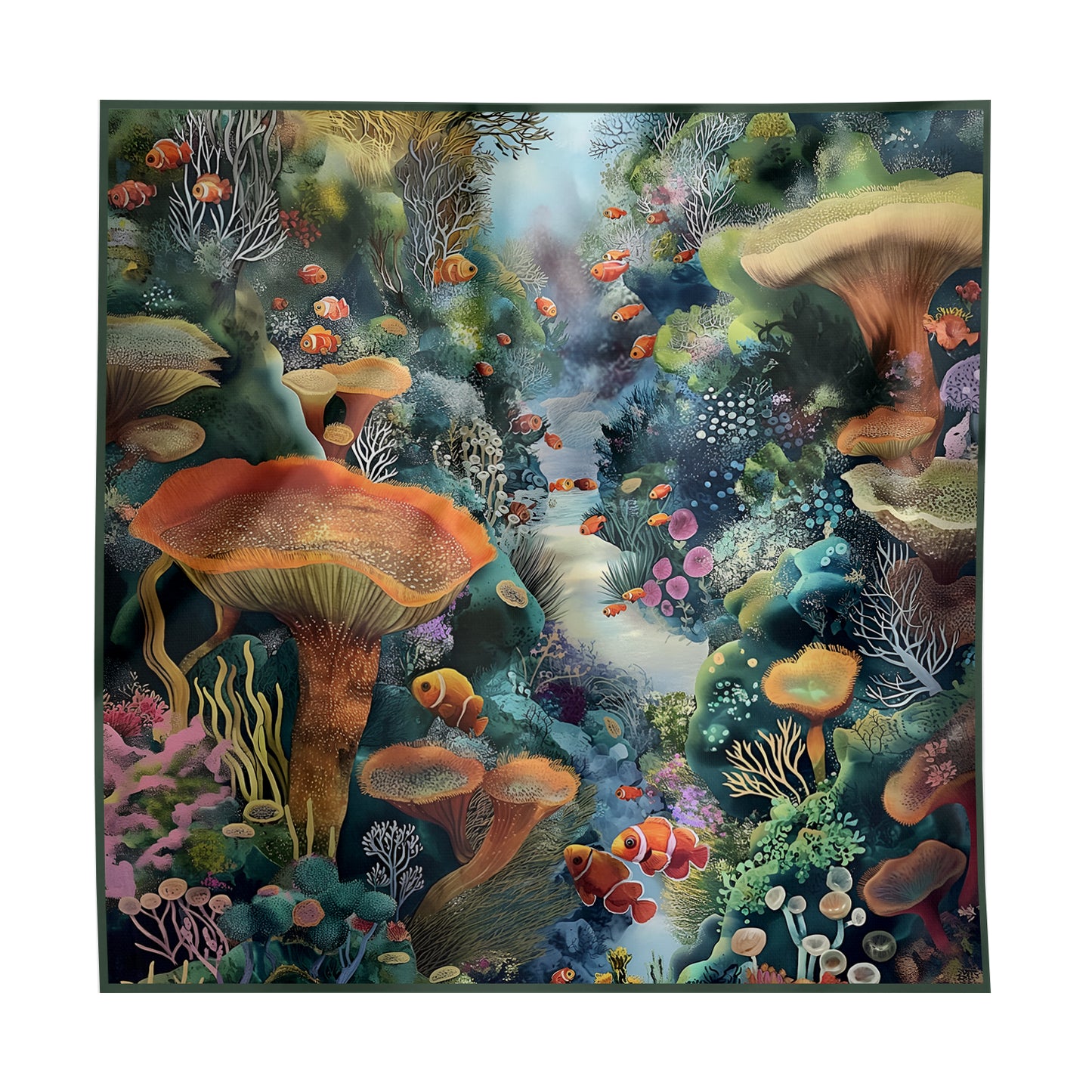 Undersea Flora Silk Scarf