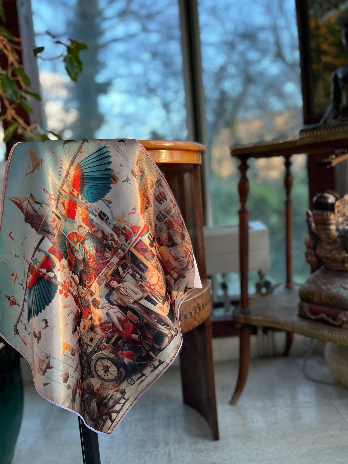 Carousel Silk Scarf