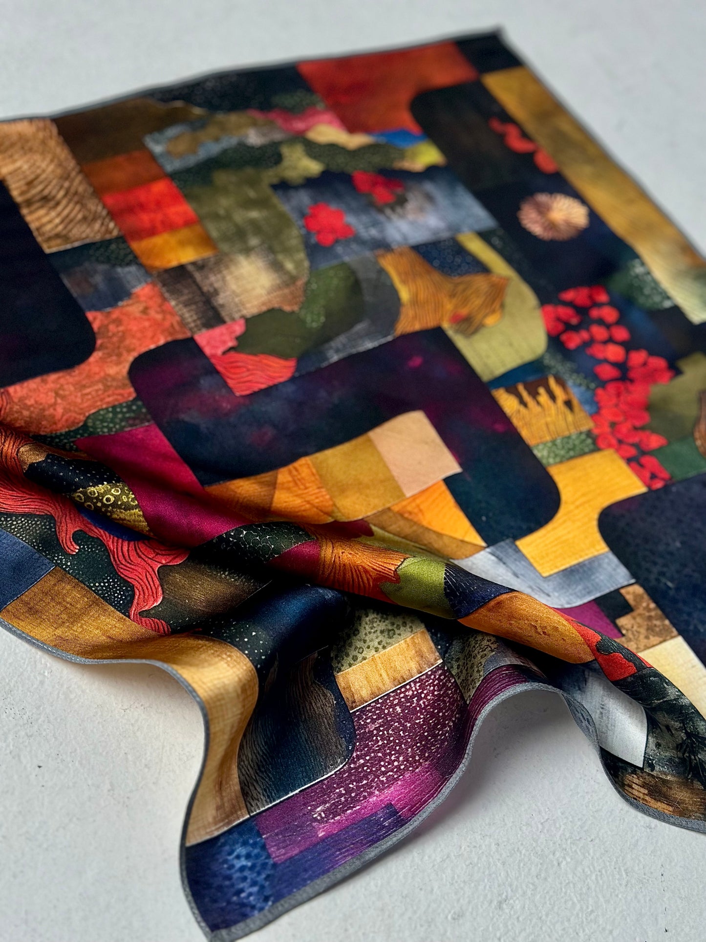 Labyrinth Silk Scarf