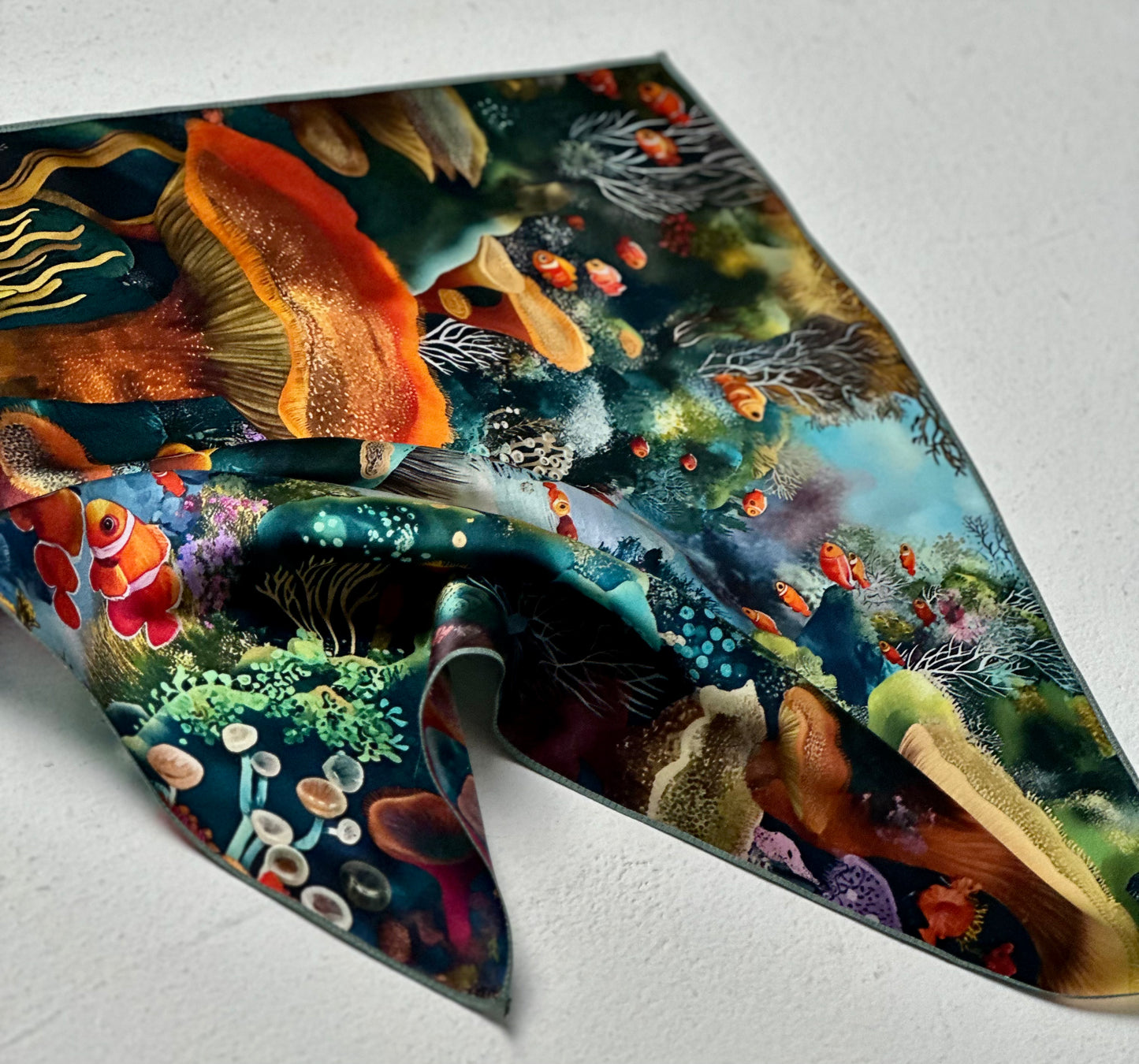 Undersea Flora Silk Scarf