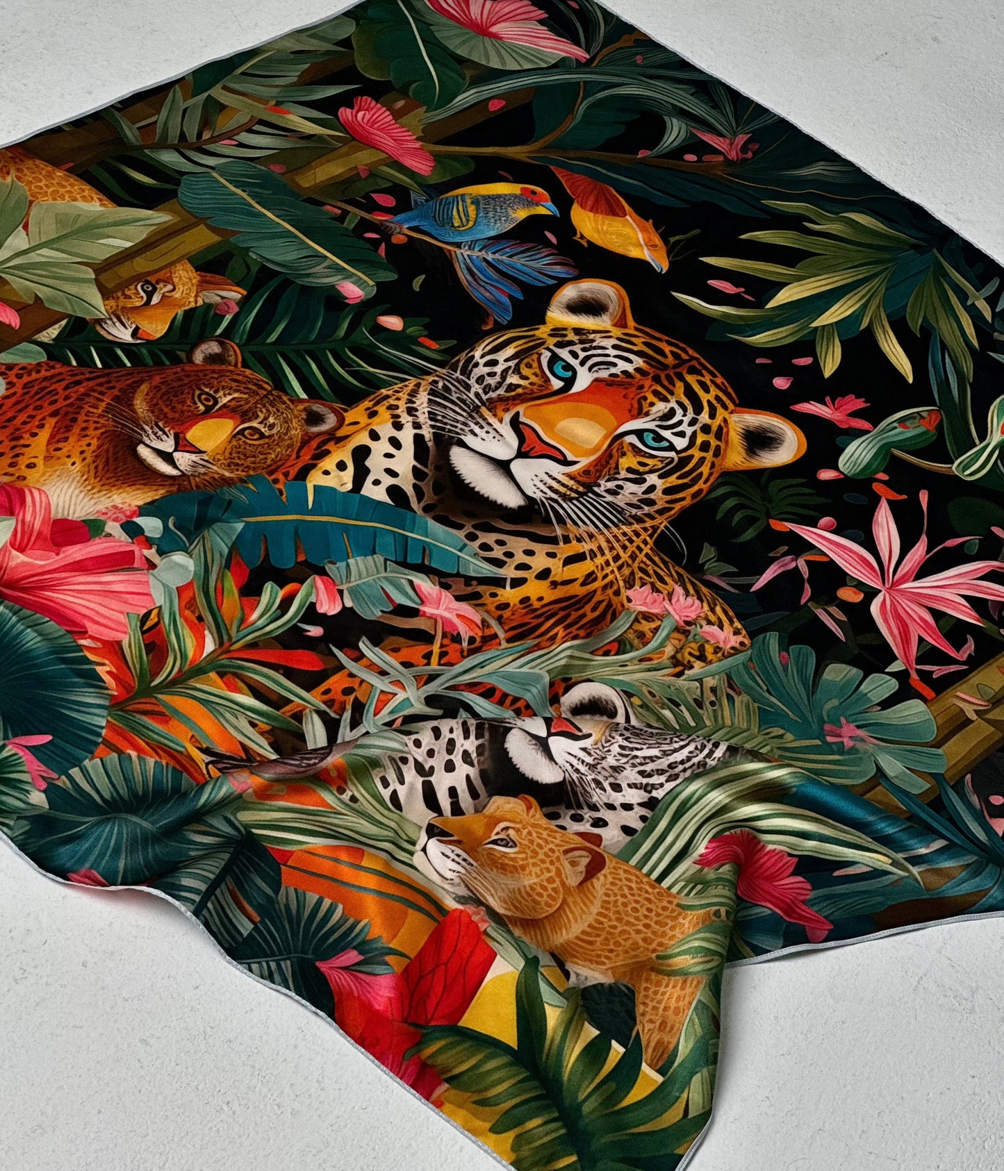 Big Tiger Silk Scarf