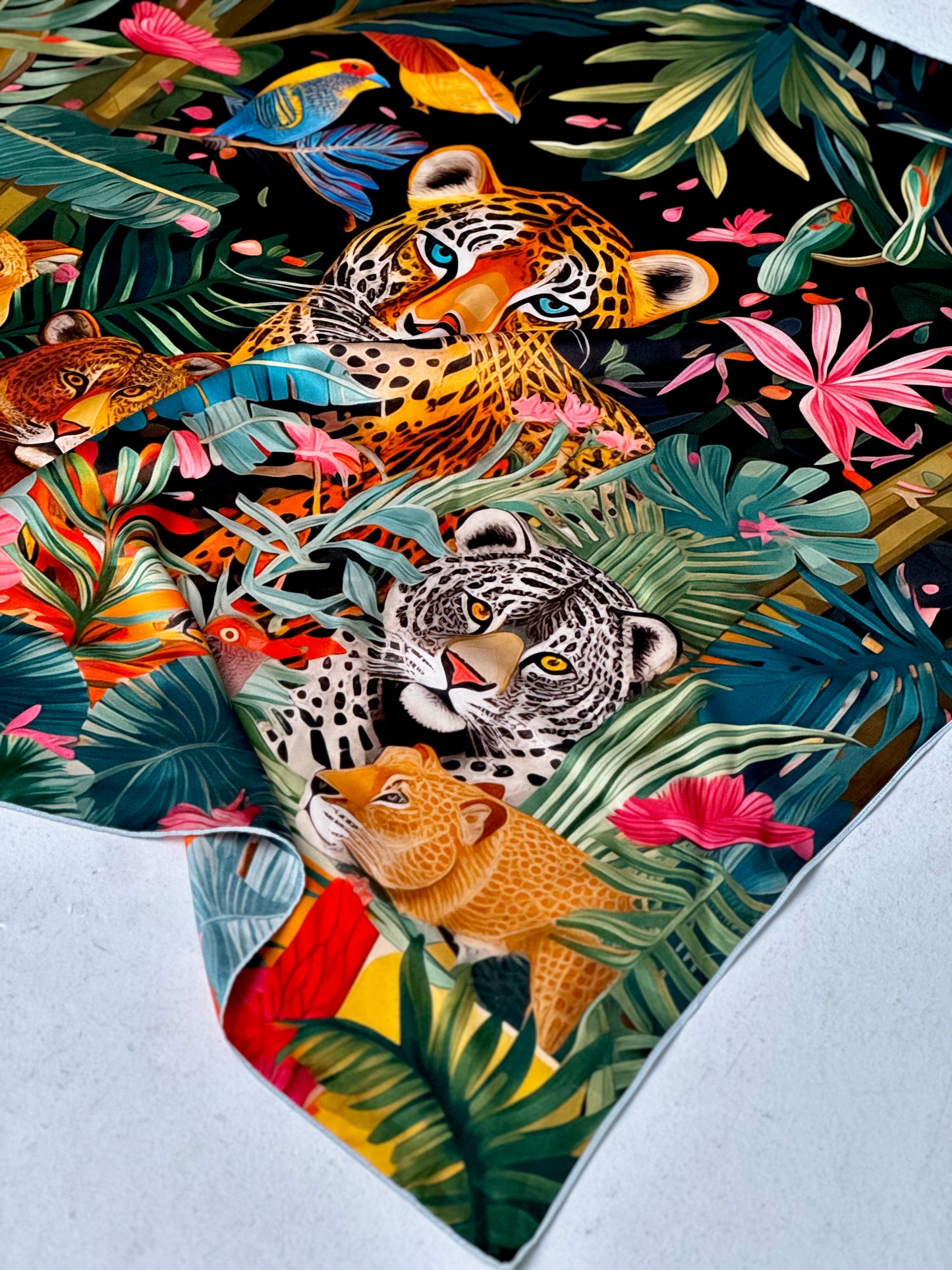 Big Tiger Silk Scarf